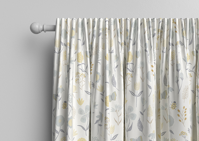 Floral Whimsy, Burnt Yellow - Made to Measure Curtains - Image 10